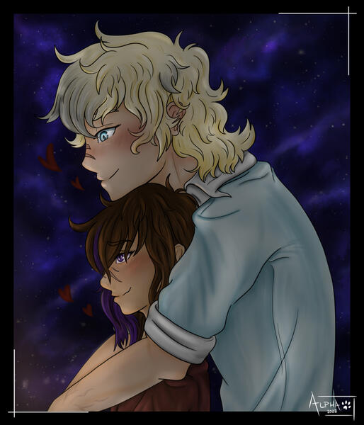 Bust Shaded + Extra Character, Detailed Background