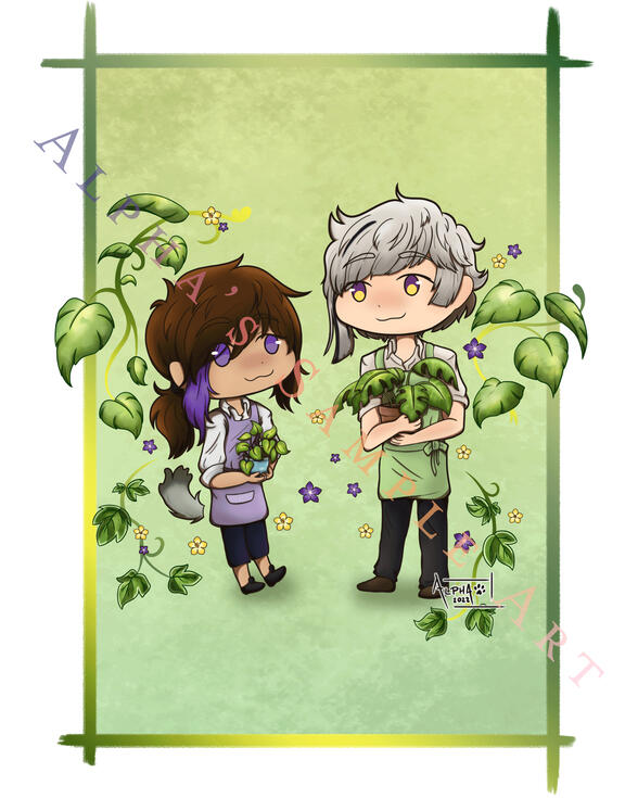 Human Chibi Shaded + Extra Character, Item BG