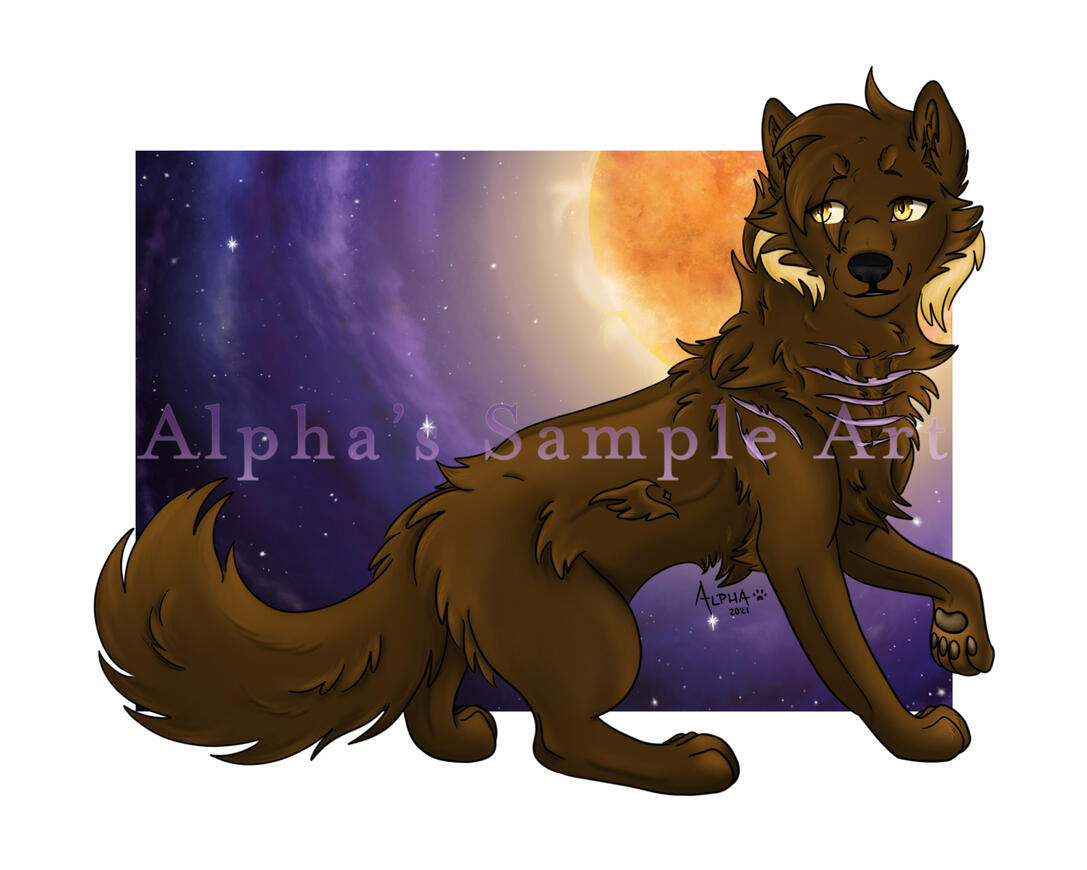 Full Body Shaded, Detailed Background